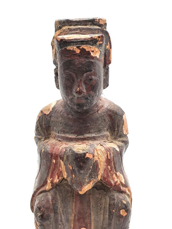Estatua votiva china antigua - Dinastía de Qing - Hombre asiático 2