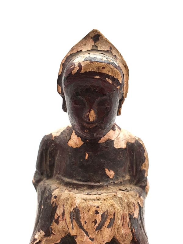 Estatua votiva china antigua - Dinastía de Qing - Mujer asiática 2