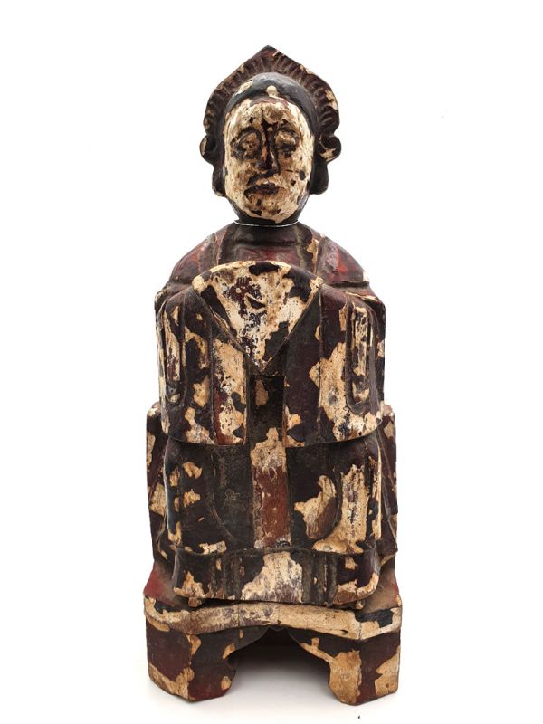 Estatua votiva china antigua - Dinastía de Qing - Mujer china 1