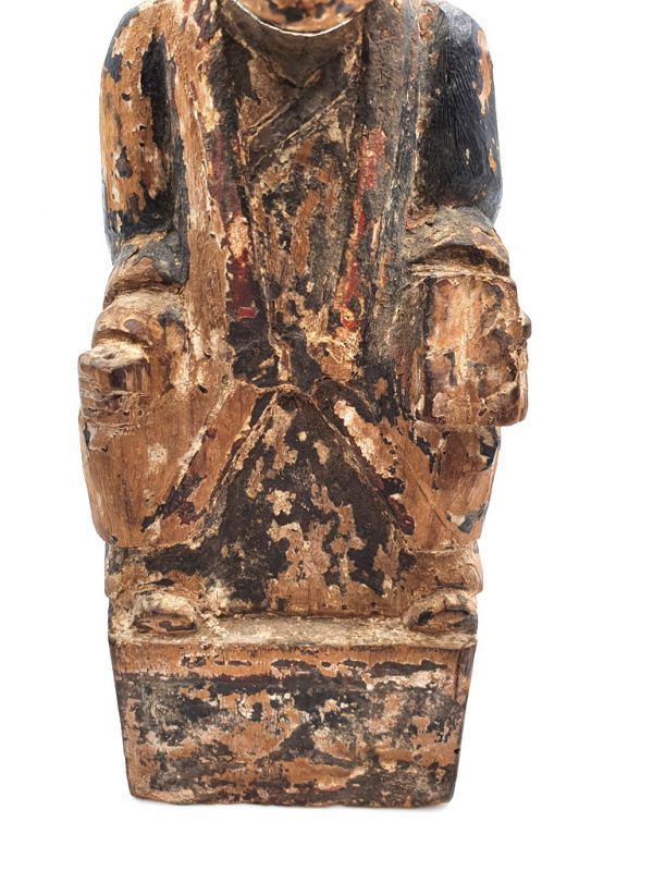 Estatua votiva china antigua - Dinastía Qing Pareja 1 3