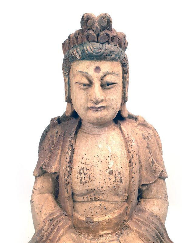 Estatuas Chinas de Madera Guanyin Bodhisattva 2