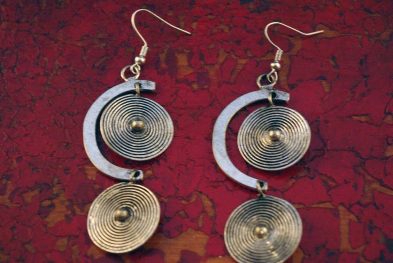 Ethnic Earrings doudle Life Spirals 2