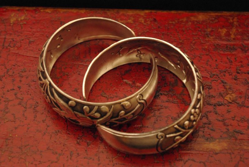 Ethnische Armbänder Vögel graviert 3