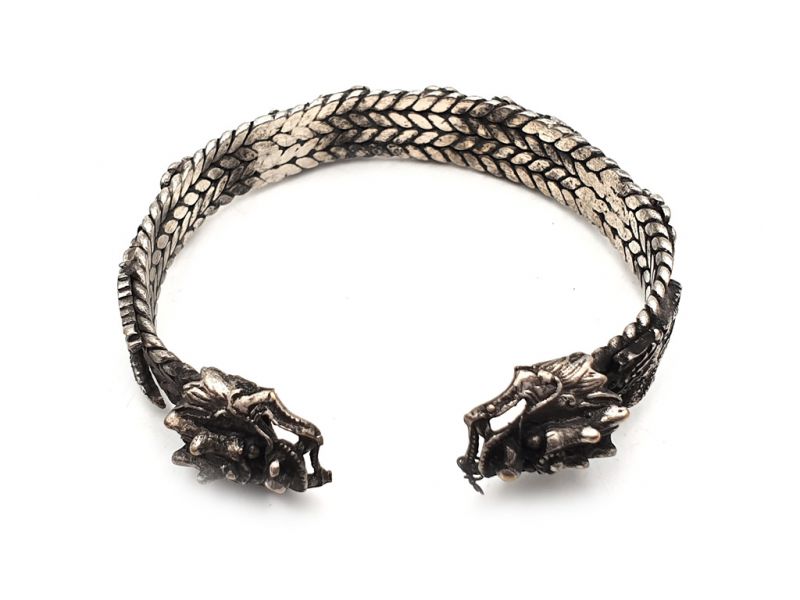Ethnische geflochtenes Armband Doppelte Drachen 2