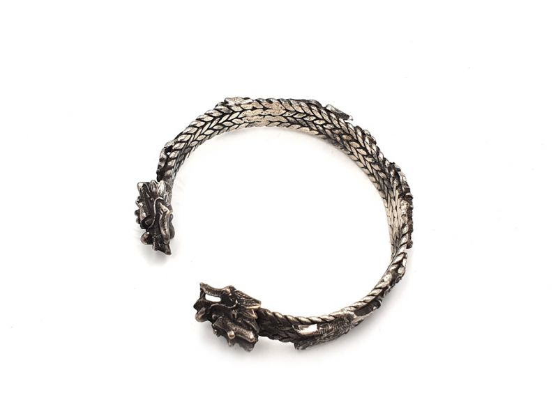 Ethnische geflochtenes Armband Doppelte Drachen 4