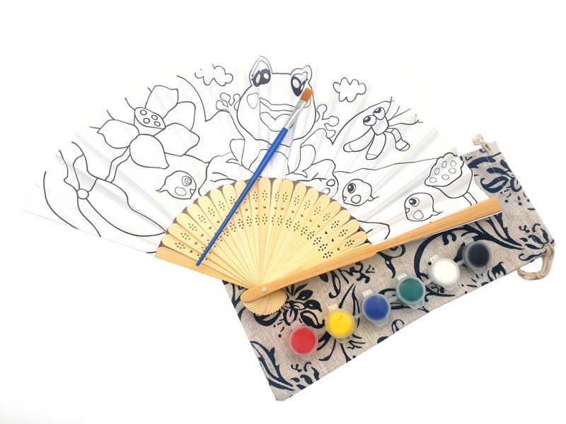 Kit Créatif Enfant MY MANDARINE - Doudou à Peindre En Coton 'Huguette Le Chat', Pour Enfant à Partir De 6 Ans