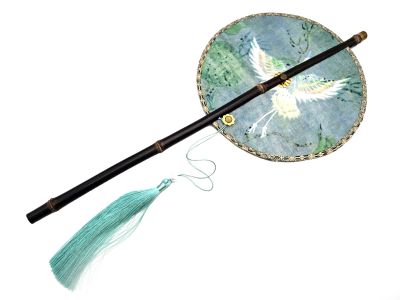 Éventail traditionnel chinois Enroulable - Le phénix