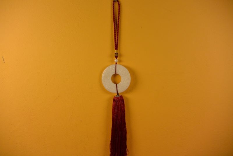 Feng Shui Chic Jade Bi graviert 5
