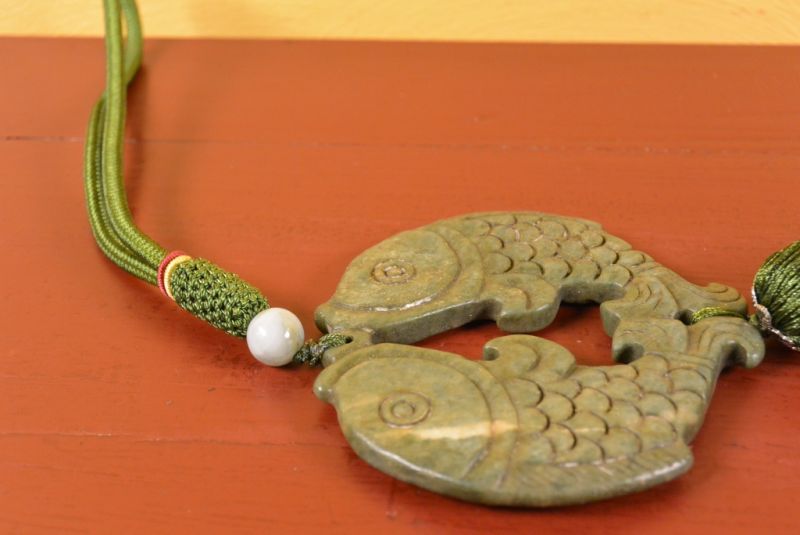 Feng Shui Chic Jade Fishes 2