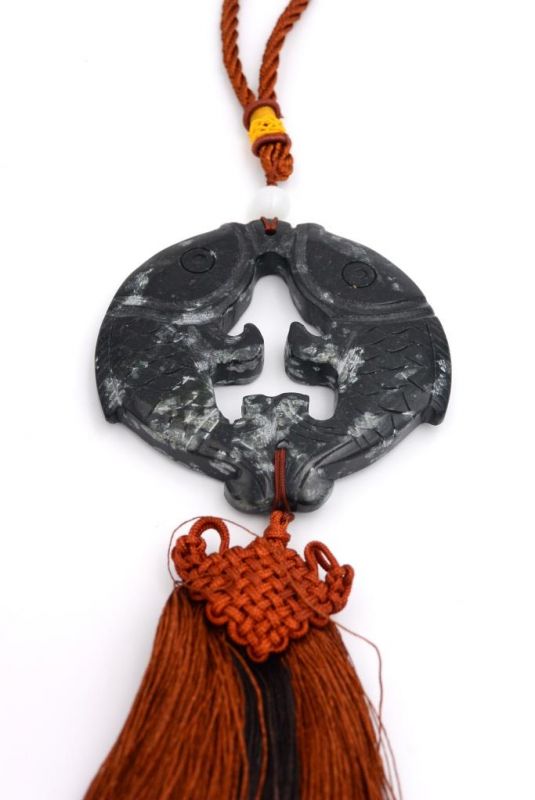 Feng Shui Chic - Jade - Orangerot / Schwarz 2