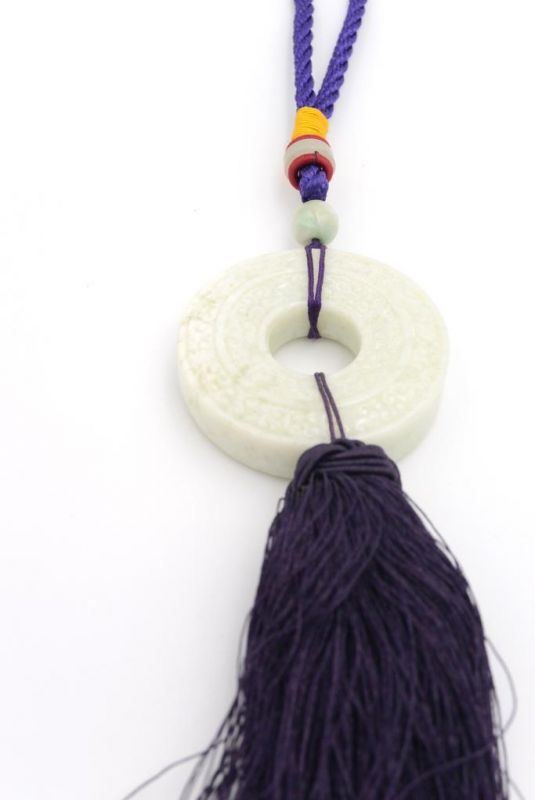 Feng Shui Chic Jade Tassel Purple / Small Bi 2