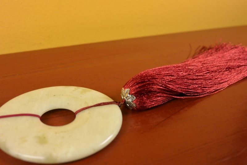 Feng Shui Chic Jade Weiß und Rot Bi 2