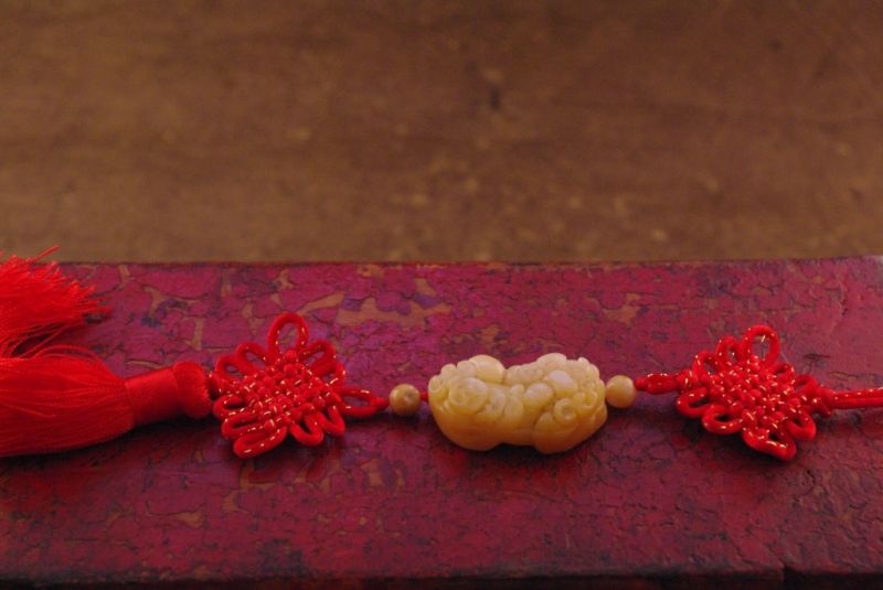 Feng Shui Chino de Jade PiXiu rojo 1