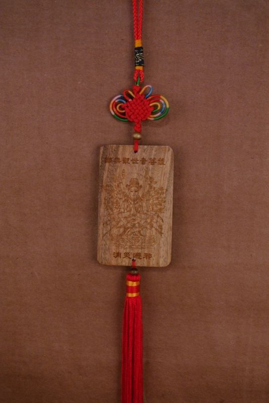 Feng Shui Holz-Anhänger Göttin 3