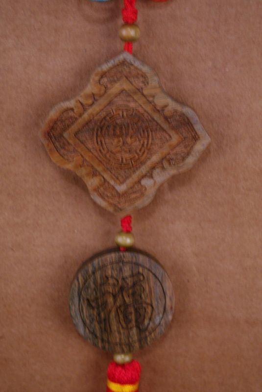 Feng Shui Holz-Anhänger Luck und Glück 3