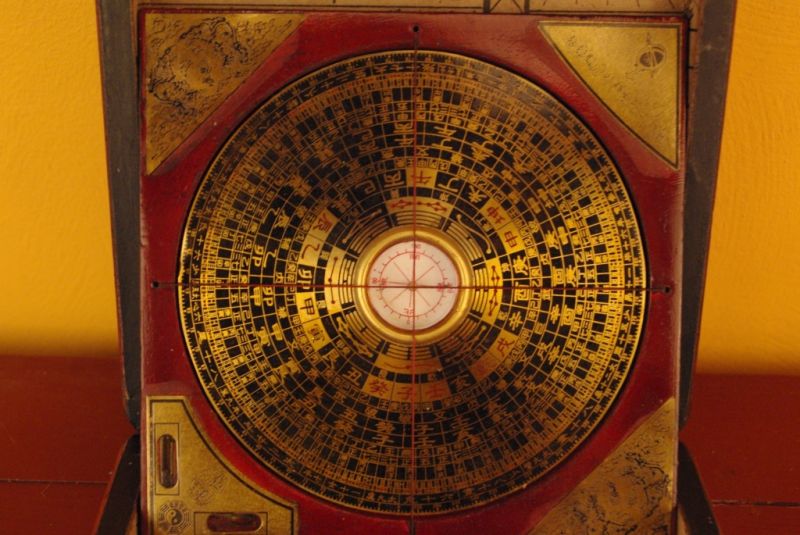 Feng Shui Kompass Rot Drache und Phoenix 5