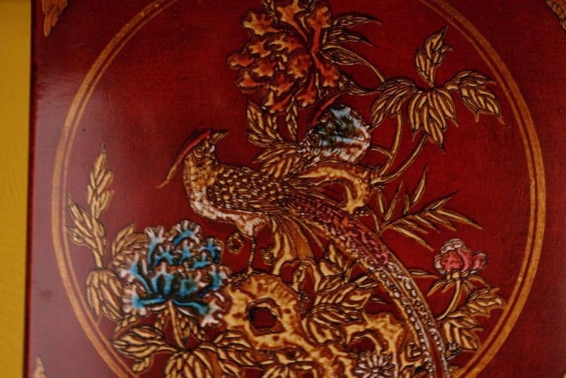 Feng Shui Kompass Rot Vögel 5
