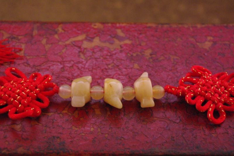 Feng Shui Red Jade Pendant 4