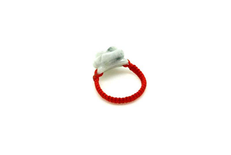 Flower Ring in Jade - Size 7,5 2