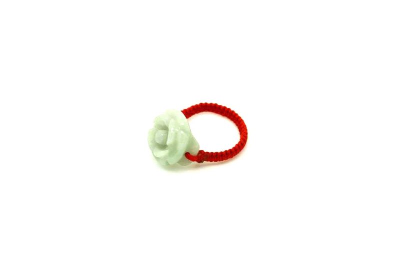 Flower Ring in Jade - Size 6,5 1