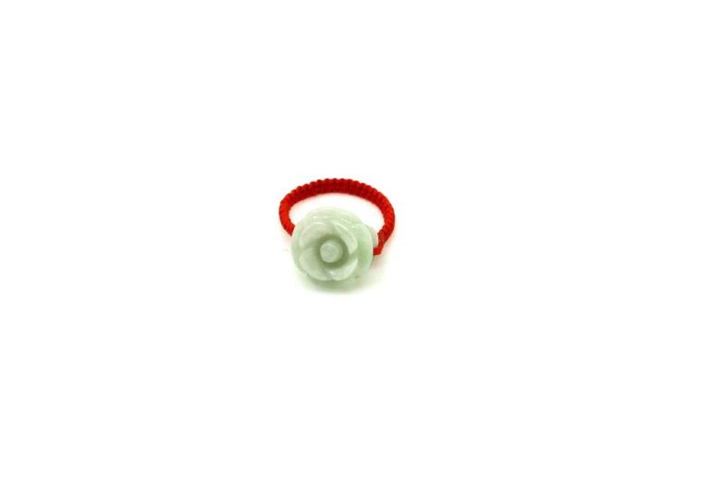 Flower Ring in Jade - Size 6,5 3