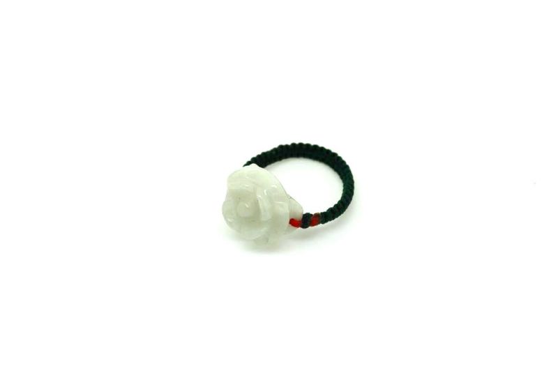 Flower Ring in Jade - Size 6,5 1