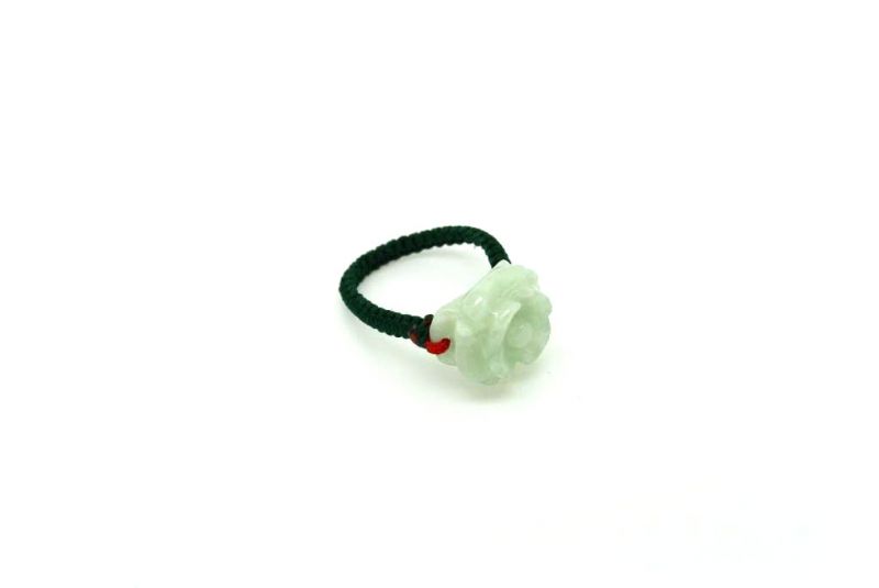 Flower Ring in Jade - Size 7,5 2
