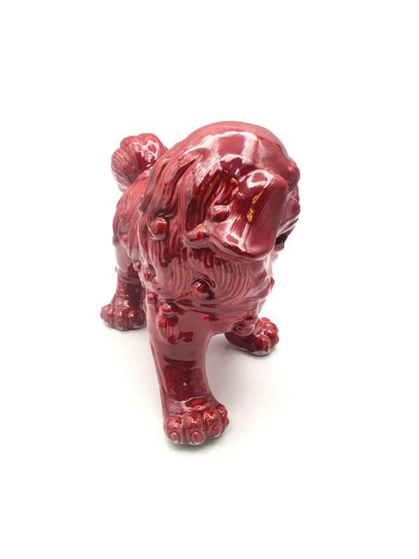 Fu Dog in porcelain - Red 2