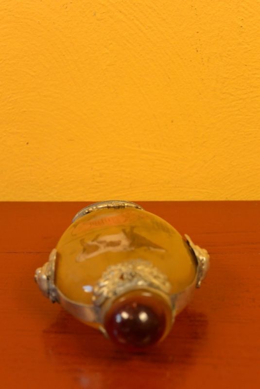 Glas Schnupftabakflasche Büffel 4