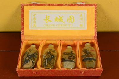 Glas Schnupftabakflasche - Chinesische Mauer