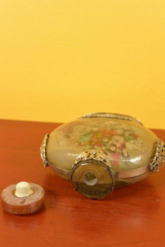 Glas Schnupftabakflasche Chinesische Mythologie 5