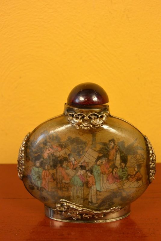Glas Schnupftabakflasche Frauen 2