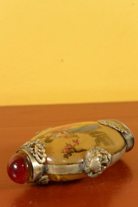 Glas Schnupftabakflasche Hosdame 5