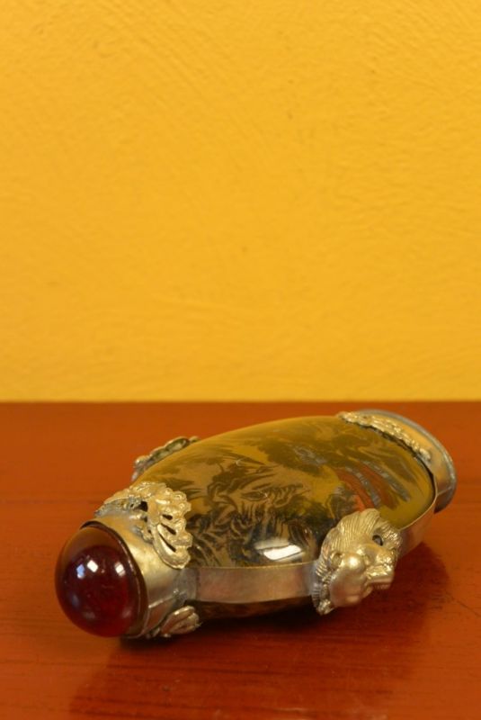 Glas Schnupftabakflasche Landschaft 4