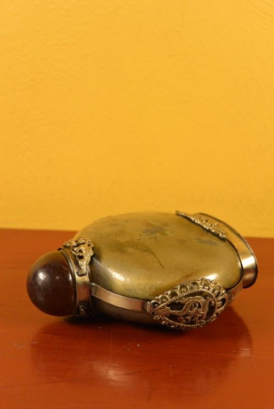 Glas Schnupftabakflasche Reisfeld 4