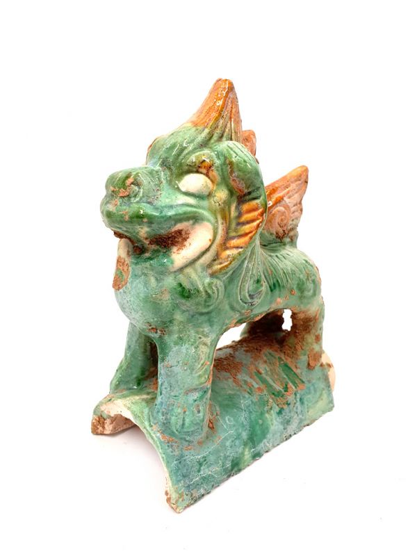 Glazed Terracotta Tang Style Roof tile - Chinese guardian lions 2