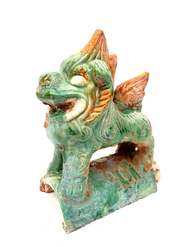 Glazed Terracotta Tang Style Roof tile - Chinese guardian lions 3