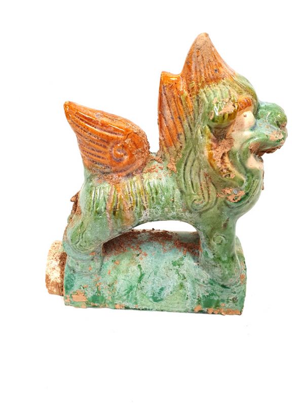 Glazed Terracotta Tang Style Roof tile - Chinese guardian lions 5