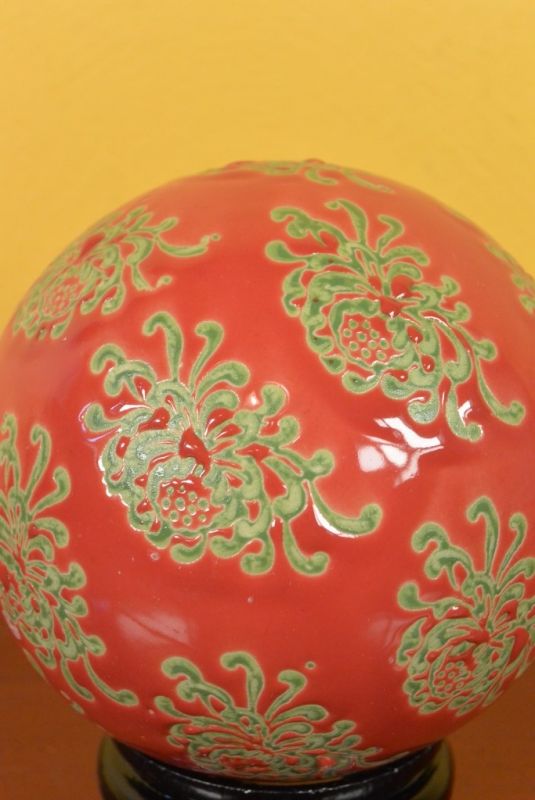Gran Porcelana Bola China Rojo 2
