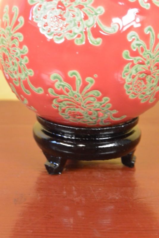 Gran Porcelana Bola China Rojo 3
