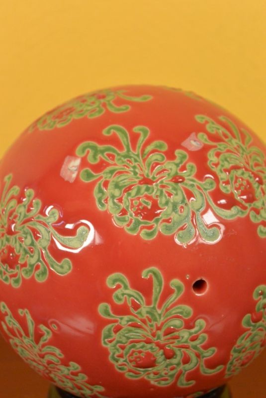 Gran Porcelana Bola China Rojo 4