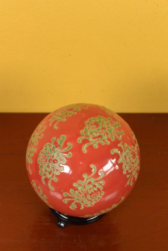 Gran Porcelana Bola China Rojo 5