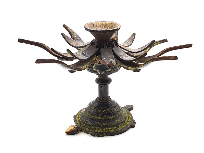 Gran Tibetano candelabro Tortuga 1