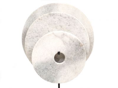 Grand disque Bi en Jade - Lot de 3 disques Blancs Grand disque Bi en Jade - Lot de 3 disques Blancs
