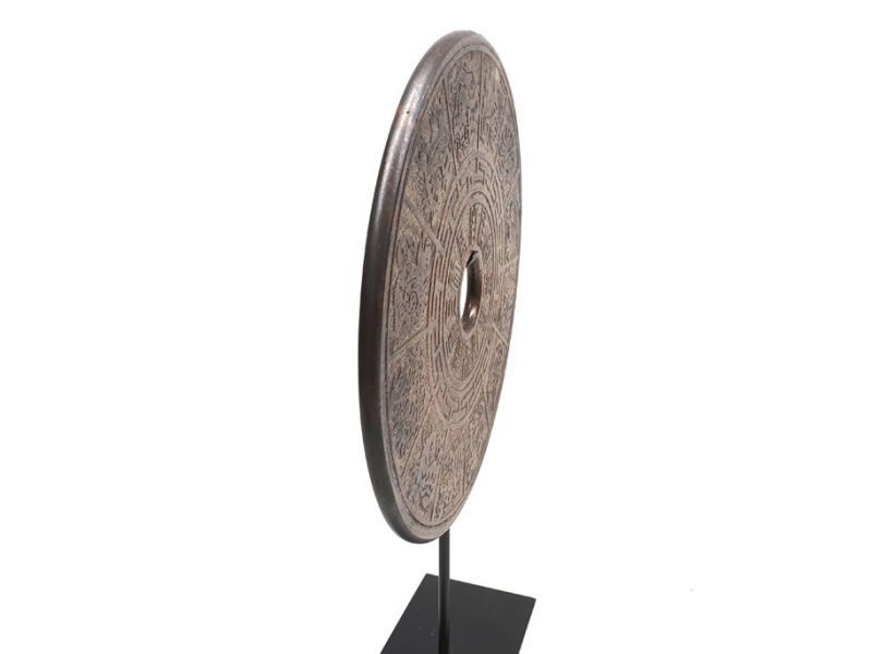 Cliquez sur la vignette pour agrandir et survolez la photo pour zoomer Grand disque Bi en Pierre 40cm Signe du Zodiaque 4