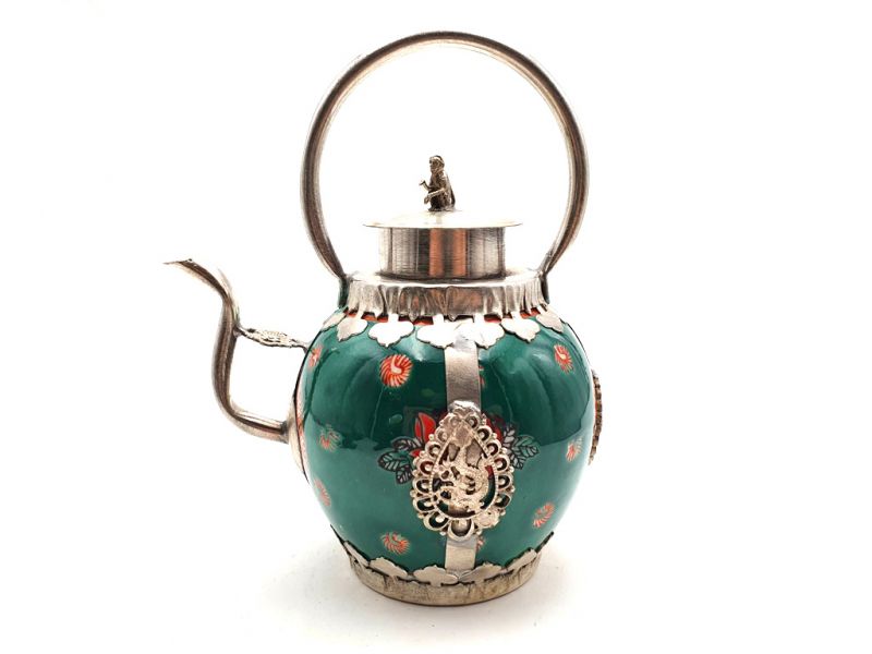 Grand Tetera de Porcelana Verde 1