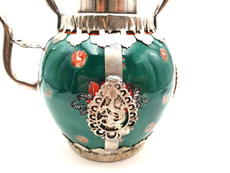 Grand Tetera de Porcelana Verde 2
