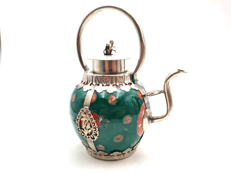 Grand Tetera de Porcelana Verde 3