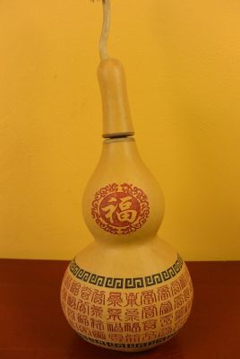 Grande Boite Gourde Wu Lou FengShui Calligraphie