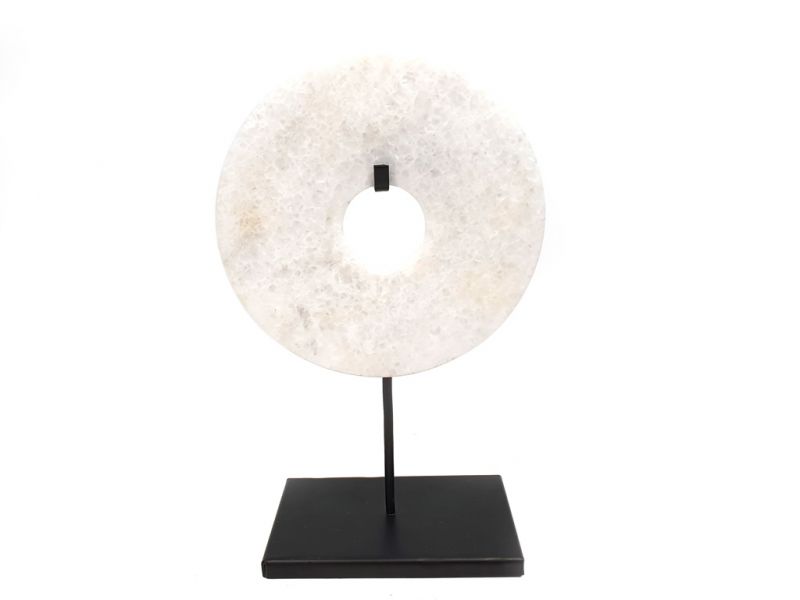 Grande disco Bi de Jade 15cm - Blanco 2